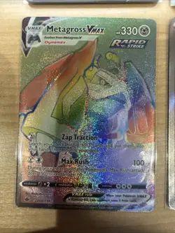 Pokemon Chilling Reign Metagross VMAX, Agatha, V Secret Rare, Full Art NM - Image 2