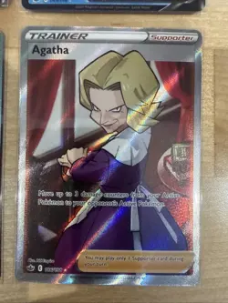 Pokemon Chilling Reign Metagross VMAX, Agatha, V Secret Rare, Full Art NM - Image 3