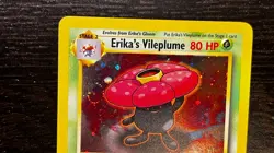 POKEMON TCG - ERIKA'S VILEPLUME GYM HEROES 5/132 Holo Rare VTG SWIRL LP MP - Image 3