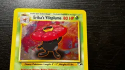 POKEMON TCG - ERIKA'S VILEPLUME GYM HEROES 5/132 Holo Rare VTG SWIRL LP MP - Image 4