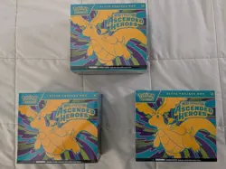 Lot of 3 Pokemon Mega Evolution Ascended Heroes Elite Trainer Box Sealed New! - Image 1