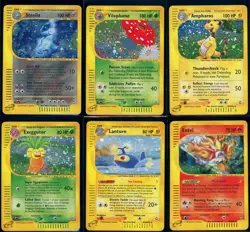 Pokemon AQUAPOLIS - 6 Holo Cards Bundle - Holo - ENG - Moderately Played - Image 1
