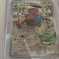 2024 POKEMON TWILIGHT MASQUERADE TWM EN #182 PROBOPASS ILLUSTRATION RARE PSA 9 - Image 3