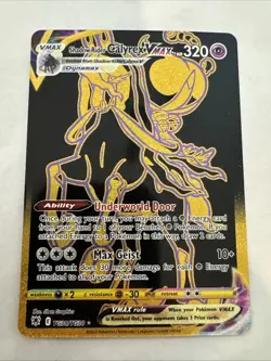 Pokemon Shadow Rider Calyrex VMAX Secret Rare Astral Radiance Trainer Gallery TG - Image 1
