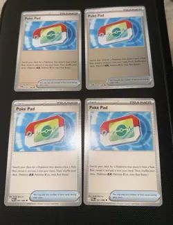 Lot Of 4 PokePad Pokemon TCG Near Mint - 2 Reverse Holo and 2 Non Holo - Image 1