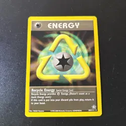 Pokemon Neo Genesis TCG Non-Holo Rare Recycle Energy - Image 1