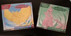 Pokemon Paradox Rift ETB Set! Iron Valiant & Roaring Moon. & Box protectors! - Image 2