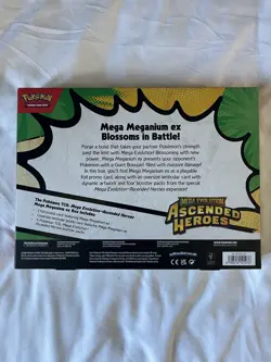 Pokemon TCG Mega Evolution Ascended Heroes Mega Meganium Ex Box New and Sealed - Image 2
