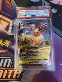 Pokemon Flareon VMAX Premium Coll. Full Alt Art Promo SWSH 180 PSA 9 Mint - Image 1