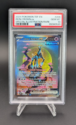 Iron Crown 2024 Pokemon TEF EN Special Illustration Rare #206 PSA 10 - Image 1