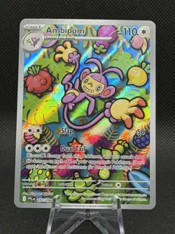 Ambipom 107/094 Phantasmal Flames Holo Illustration Rare Pokemon NM - Image 1