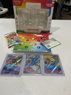 Pokemon TCG First Partner Illustration Series 1 Promo Litten Rowlet Popplio - Image 1