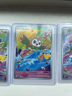 Pokemon TCG First Partner Illustration Series 1 Promo Litten Rowlet Popplio - Image 4