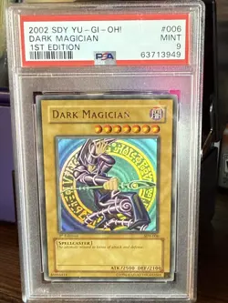 Yugioh Dark Magician 1st Ed. Ultra Rare SDY-006 Starter Deck Yugi PSA 9 - Image 1