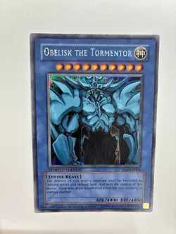 USA Seller Yugioh Obelisk The Tormentor JMP-EN004 Prismatic Secret Rare LP - Image 1