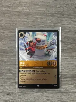 Disney Lorcana EN-11 Angel Experiment 624 & Lilo Snow Artist Storyborn Card Lot - Image 2