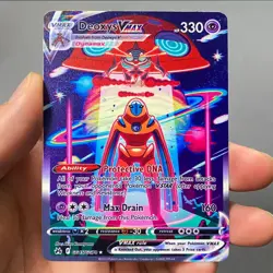 Pokemon TCG Deoxys VMAX GG45/GG70 - Gold Metal Card - Carta In Metallo Fanmade - Image 1