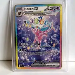 Pokemon Card Espeon EX Tera Gold Metal Card Carta In Metallo Fanmade TCG - Image 2