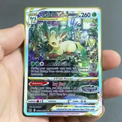 Pokemon Card Leafeon VSTAR GG35/GG70 Metal Card - Carta In Metallo Fanmade TCG - Image 1