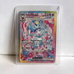 Pokemon Card Sylveon EX Tera Gold Metal Card - Carta In Metallo Fanmade TCG - Image 1