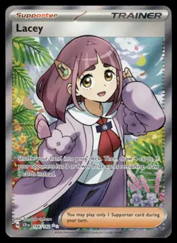 Pokemon Cards Lacey 166/142 Stellar Crown Ultra Rare NM *2 - Image 1