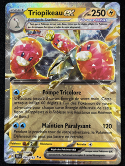 TRIOPIKEAU EX 060/162 TEF TEMPORAL FORCE DOUBLE RARE POKEMON FRENCH HOLO CARD - Image 1