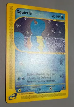 Squirtle # 132/165 Common Karte A Expedition Basis-Set 2002 EN Mint Vintage - Image 2