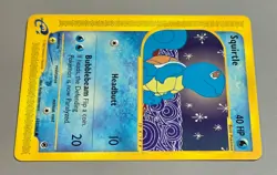 Squirtle # 132/165 Common Karte A Expedition Basis-Set 2002 EN Mint Vintage - Image 3