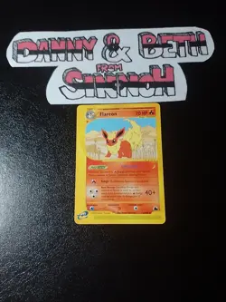 Pokemon card Flareon 8/144 Skyridge rare non Holo ENG nm no charizard - Image 1