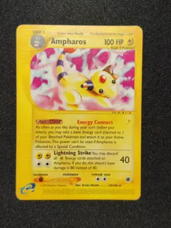 Ampharos 34/165 Expedition Base Set Rare Pokemon Card - LP - Image 1