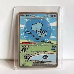 Pokemon Card Mew EX 232/091 Gold Metal Card - Carta In Metallo Fanmade TCG - Image 1