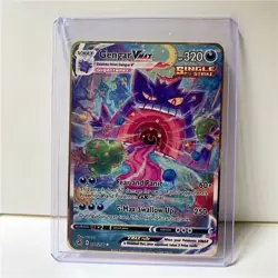 Pokemon Card Gengar VMAX 271/264 Metal Card - Carta In Metallo Fanmade TCG - Image 1