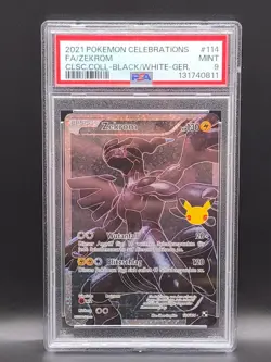Pokemon Karte – Zekrom 114/114 Celebrations Full Art – PSA 9 MINT (Deutsch) - Image 1