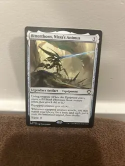 1 x Bitterthorn, Nissa's Animus - Commander: Secrets of Strixhaven - NM - MTG - Image 1