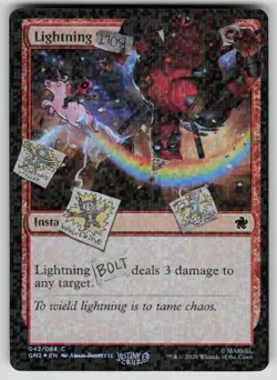 Lightning Bolt (042) (Pool Party Foil) Holo Secret Lair Drop Series 42 MTG NM - Image 1