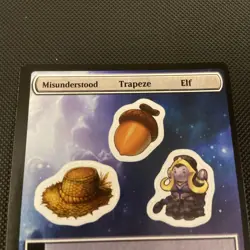 Misunderstood Trapeze Elf; Magic: The Gathering; Unfinity Hexproof Creature - Image 3