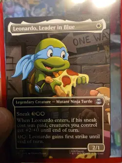 Dark Leo & Shredder (Borderless) 0220 TMNT Magic: The Gathering Foil NM - Image 2