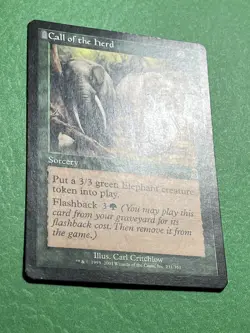 **Call of the Herd** ~Odyssey~ MTG: Magic the Gathering Light Play (LP) - Image 3