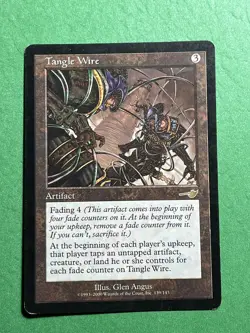 **Tangle Wire** ~Nemesis~ MTG: Magic the Gathering, Light Play (LP) - Image 1