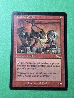 **GOBLIN WELDER** ~Urza's Legacy~ MTG: Magic, Heavy Play (HP) - Image 1