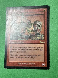 **GOBLIN WELDER** ~Urza's Legacy~ MTG: Magic, Heavy Play (HP) - Image 2
