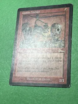 **GOBLIN WELDER** ~Urza's Legacy~ MTG: Magic, Heavy Play (HP) - Image 3
