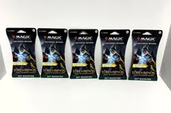 New Magic The Gathering Lord of The Rings Sleeved Booster Packs - Lot of 5 Packs - Image 1