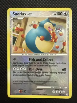 Snorlax Promos 33/111 Rising Rivals League Championship Reverse Holo Pokemon - Image 1