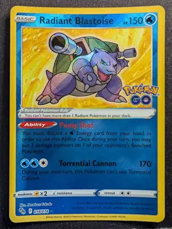 Radiant Blastoise - 018/078 Pokemon GO (Pokemon) - Image 1