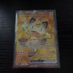 Pokemon TCG Meowth EX 107/088 Ultra Rare Perfect Order - Image 1