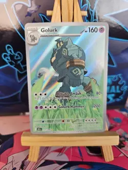 Pokemon TCG Golurk Card 123/086 Black Bolt Illustration Rare - Image 1