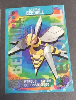 MEGA BEEDRILL - POKEMON TCG POKEDEX EDITION FOIL CARD - Image 1