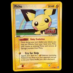 Pichu Reverse Holofoil EX Power Keepers Stamped Pokemon 2007 21/108 - Image 1