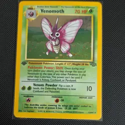 Pokemon Venomoth Jungle Holo Rare 1st Edition 13/64 1999 - Image 1